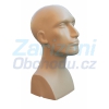 Plastová hlava pánská béžová