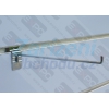 Drážkový panel Výška 120xŠířka 114cm Metal 15cm rozteč