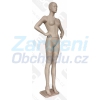 Plastová dámská figurína tělové barvy s parukou